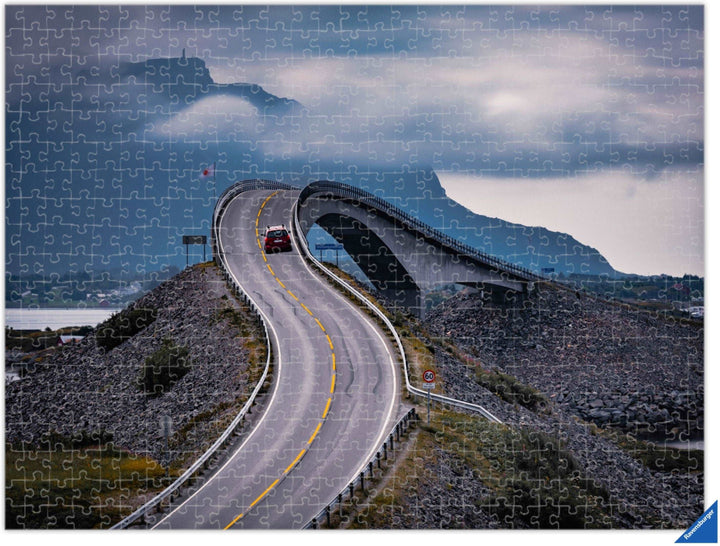 Atlantic road or Atlanterhavsveien (Photo Puzzle) - AZIZ NASUTI ART GALLERY