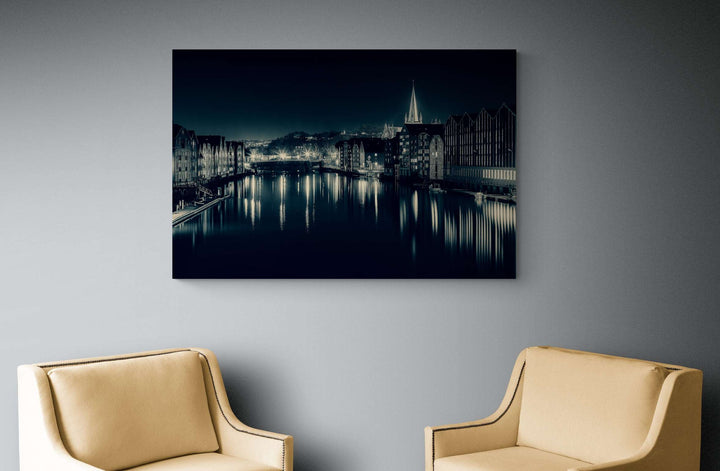 Beautiful Trondheim In Blue Mood (4 sizes on Gallery print) - AZIZ NASUTI ART GALLERY