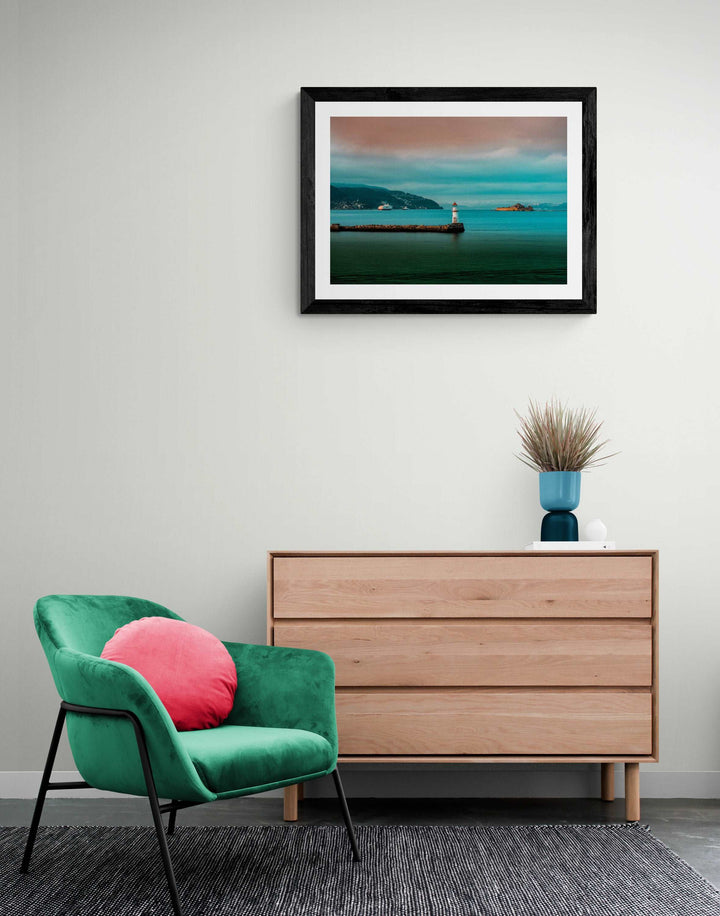 Ledefyr and Munkholmen in a Calm Mood 40X50 cm