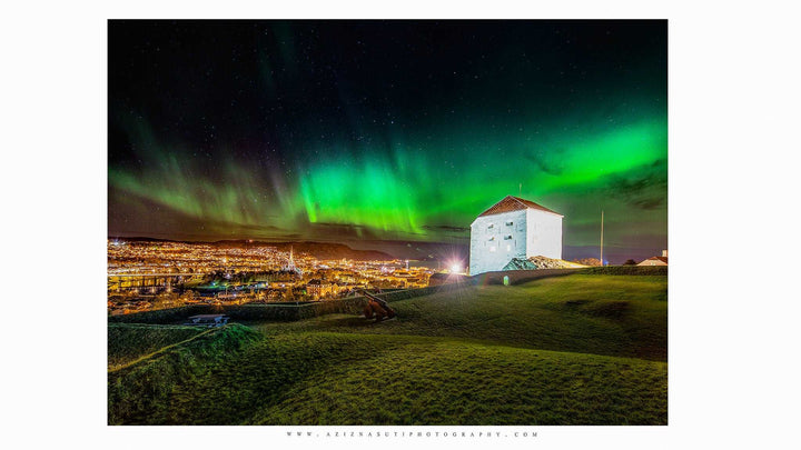 Beautiful Aurora Over Festningen in Trondheim Gallery Print - AZIZ NASUTI ART GALLERY