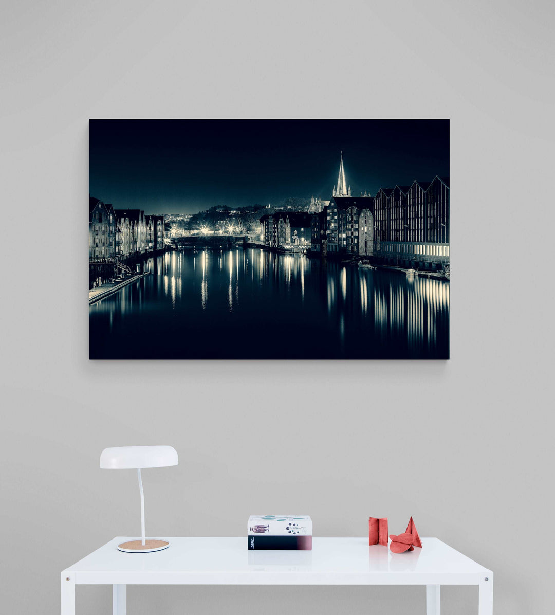 Beautiful Trondheim In Blue Mood (4 sizes on Gallery print) - AZIZ NASUTI ART GALLERY