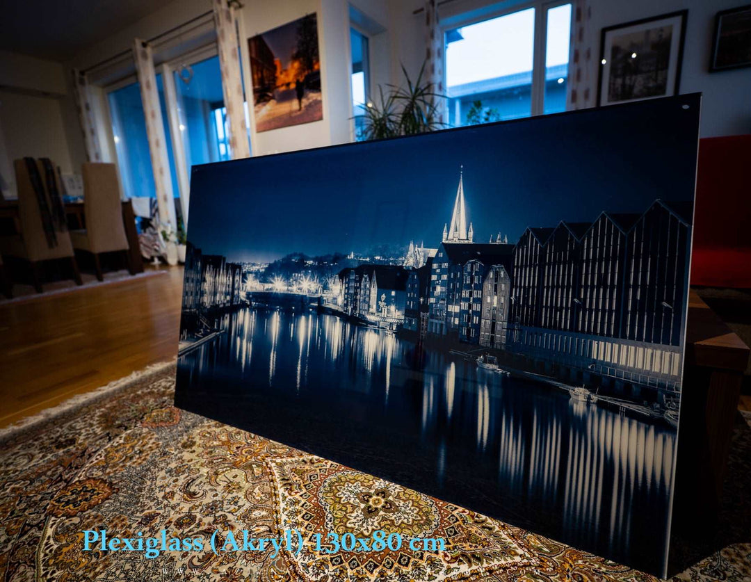 Beautiful Trondheim In Blue Mood - AZIZ NASUTI ART GALLERY