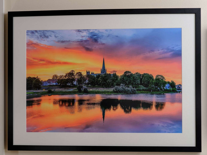 Amazing Sunset Over Nidarosdomen In Trondheim - AZIZ NASUTI ART GALLERY