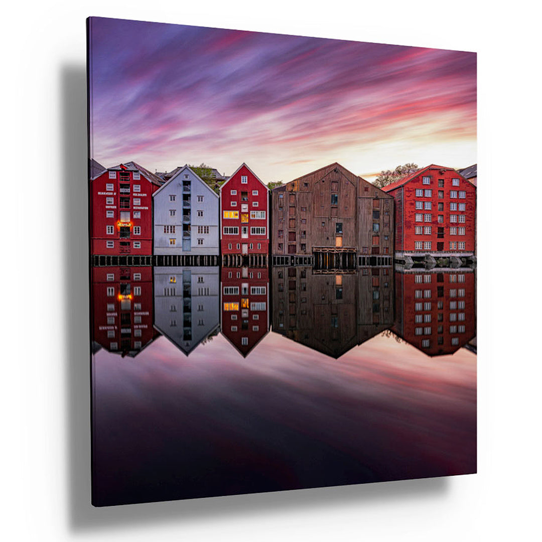 Unbelievable Colors Over Bryggene in Trondheim