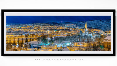 Trondheim Panorama In The Winter