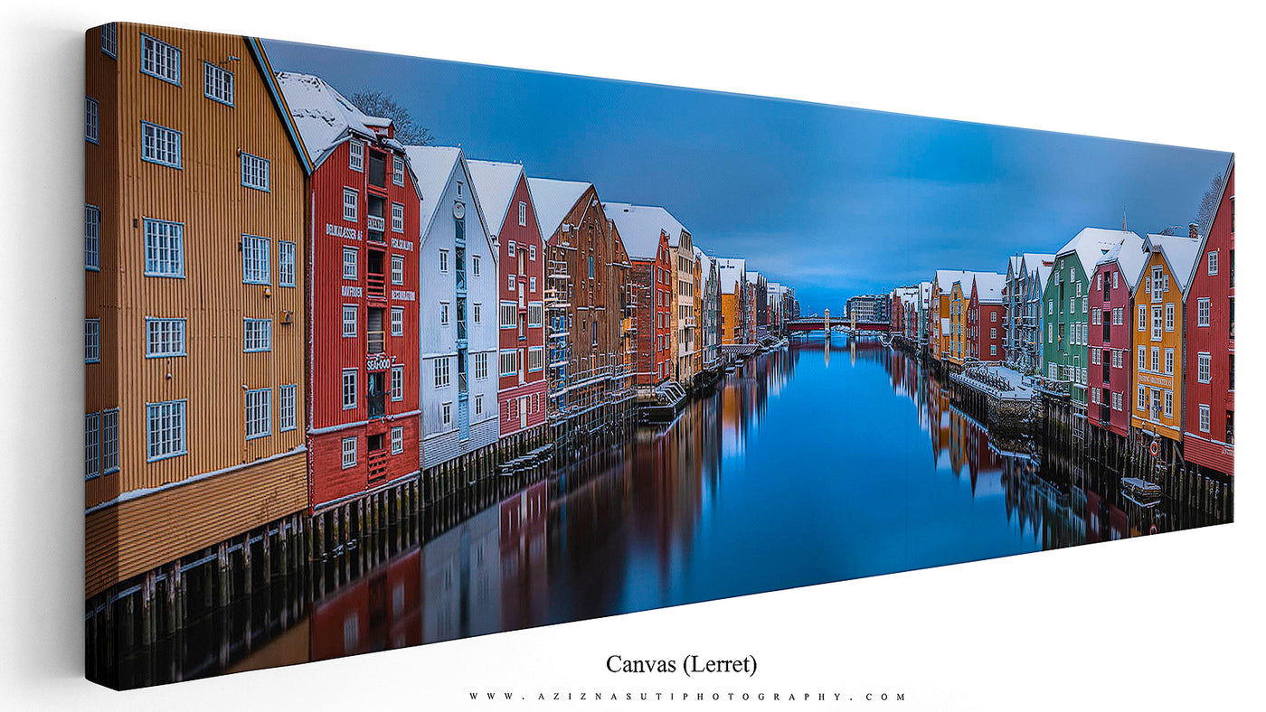 Trondheim Winter Panorama from Gamle Bybro