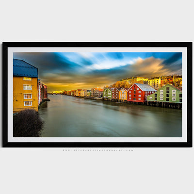 Trondheim and the dramatic Sky