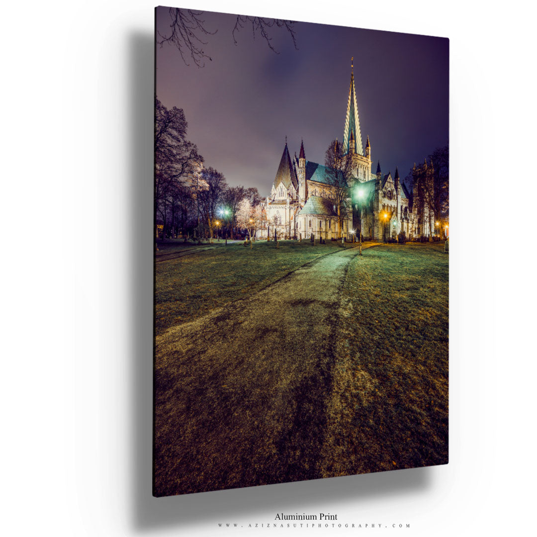 Nidarosdomen In Trondheim November Mood