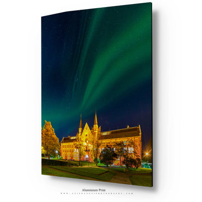 Nordlys Over NTNU Hovedbygning Hovedbygningen Trondheim