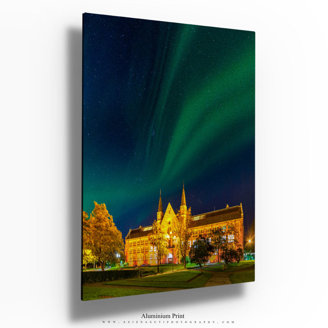 Nordlys Over NTNU Hovedbygning Hovedbygningen Trondheim