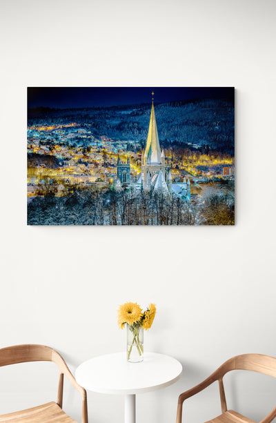 Nidarosdomen Vinterstemning (3 sizes on Gallery Print) - AZIZ NASUTI ART GALLERY