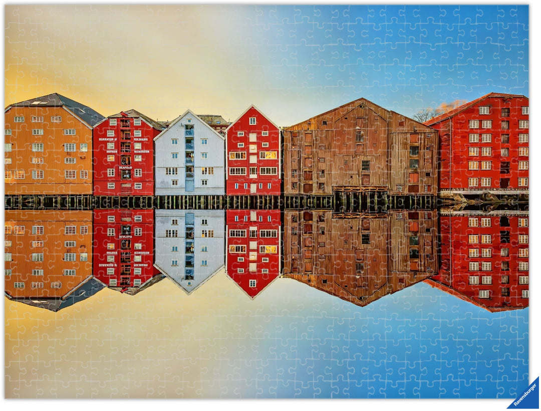 Trondheim Bryggene (Photo Puzzle) - AZIZ NASUTI ART GALLERY