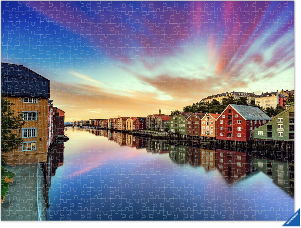 Dramatic Sky Over Trondheim (Photo Puzzle) - AZIZ NASUTI ART GALLERY