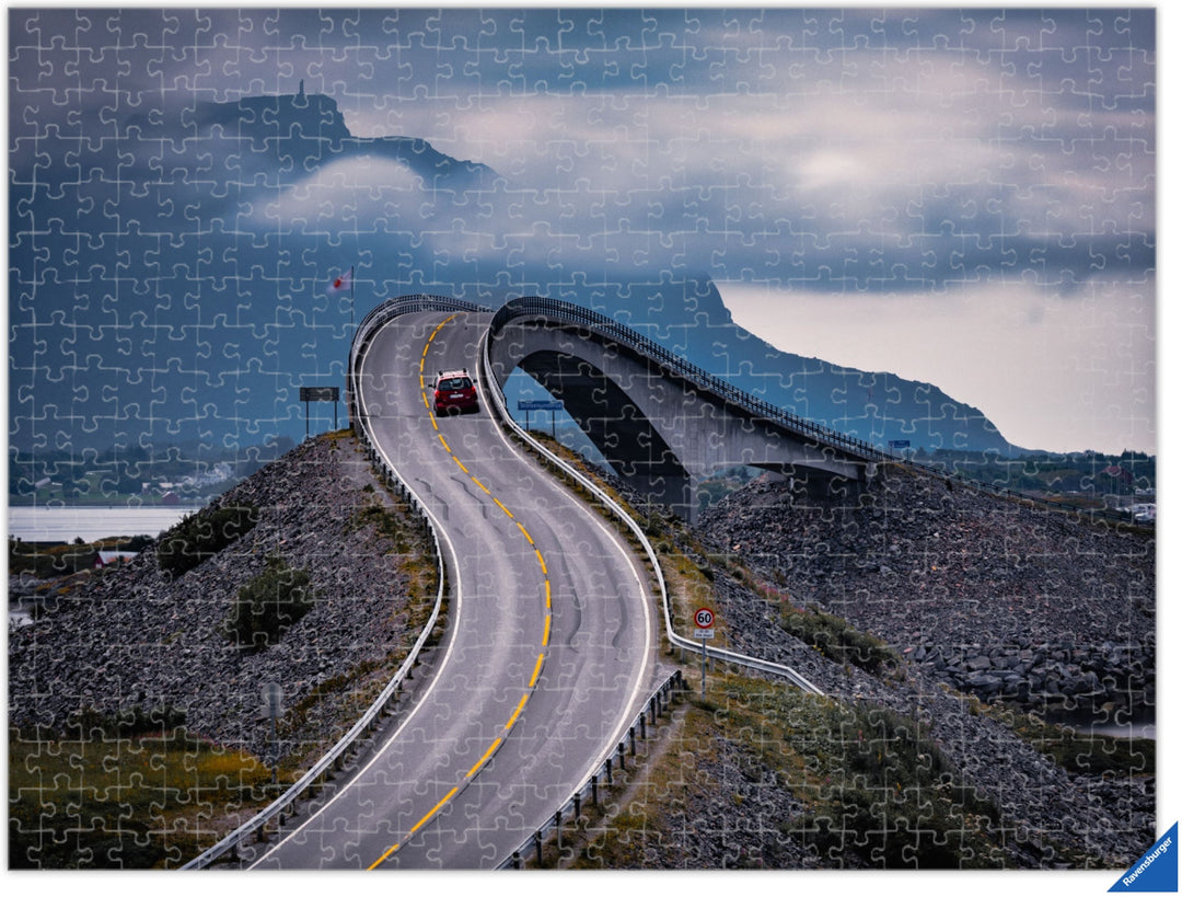 Atlantic road or Atlanterhavsveien (Photo Puzzle) - AZIZ NASUTI ART GALLERY