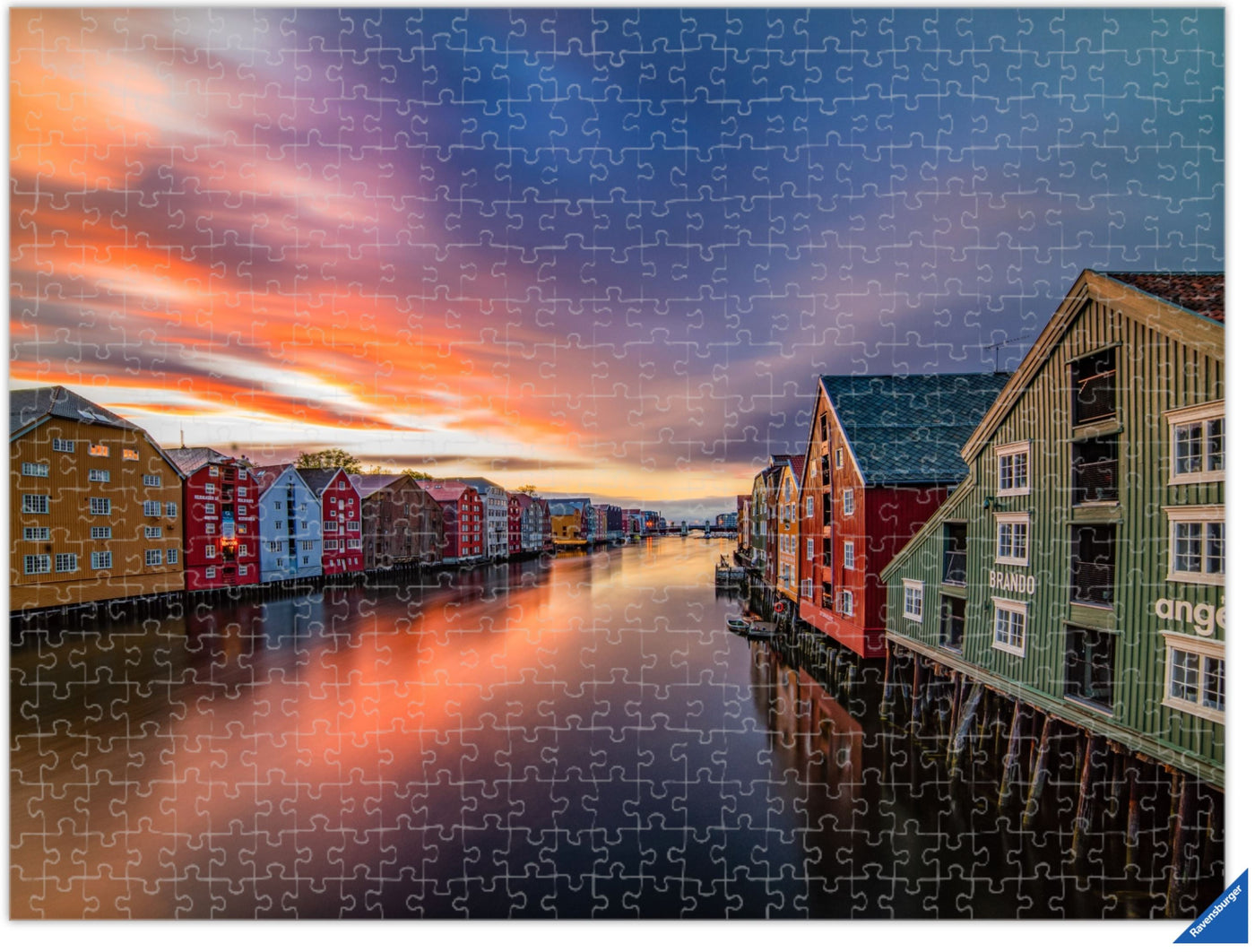 Gorgeous Colors In Trondheim (Photo Puzzle) - AZIZ NASUTI ART GALLERY