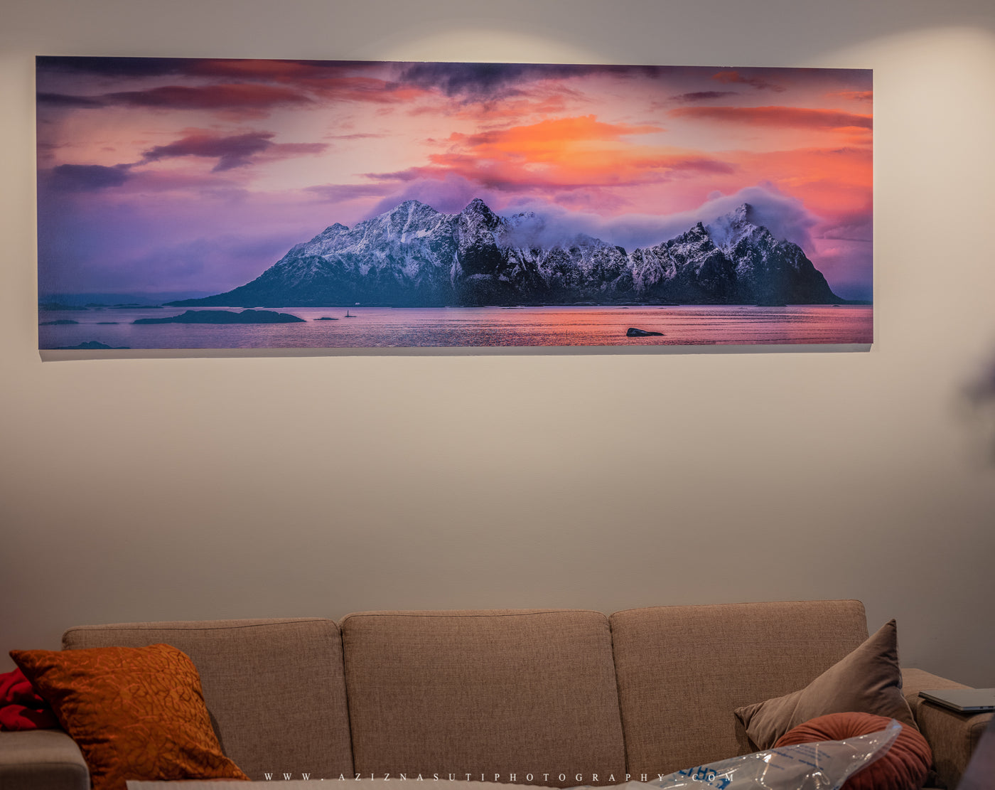 The beautiful lille Molla island in Lofoten on Gallery Print - AZIZ NASUTI ART GALLERY