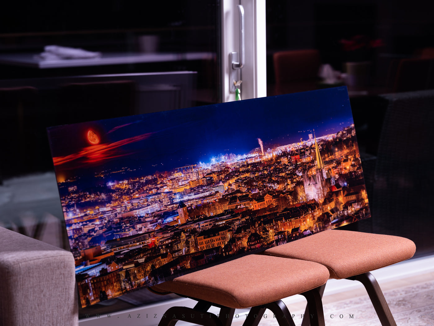 Trondheim Panorama 120X40 cm Gallery Print - AZIZ NASUTI ART GALLERY