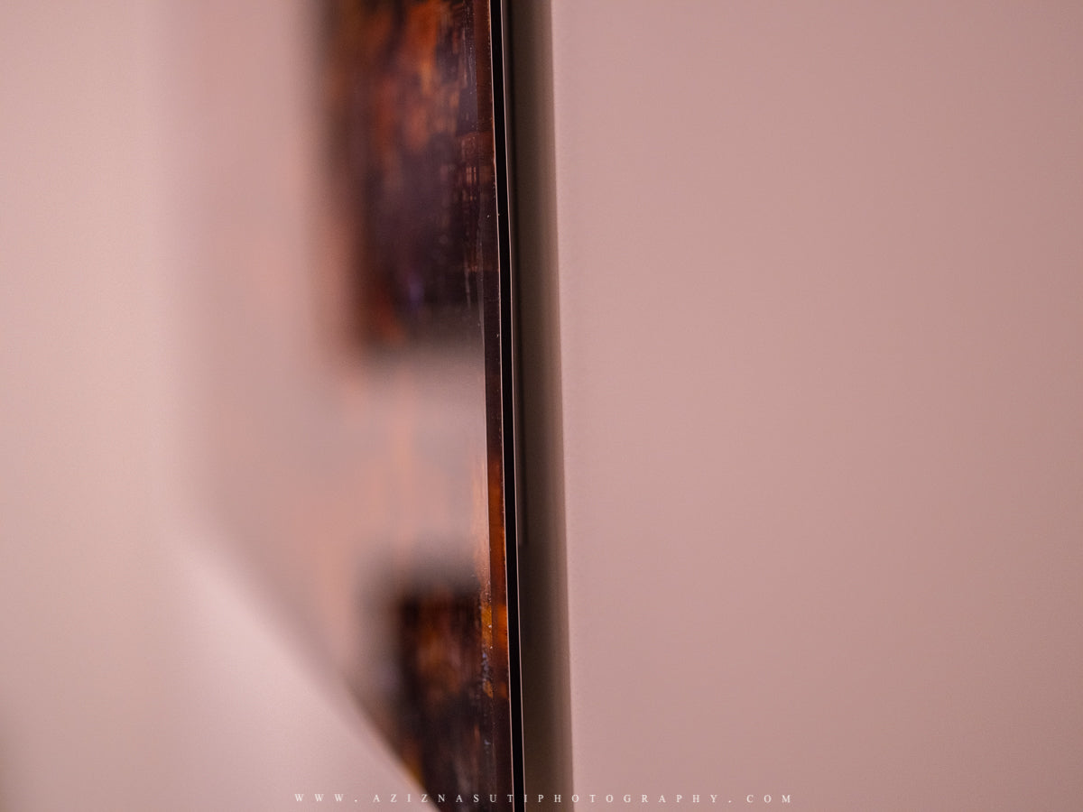 When the Moon Looks at The lights of Nidelva on Gallery Print (3 sizes) - AZIZ NASUTI ART GALLERY