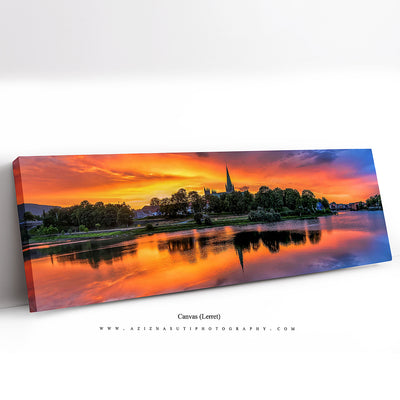 Amazing Sunset Over Nidarosdomen Domkirke In Trondheim - AZIZ NASUTI ART GALLERY