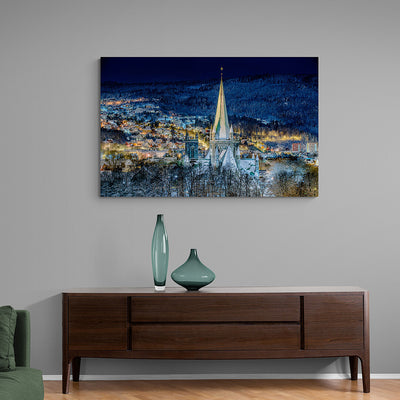 Nidarosdomen Vinterstemning (3 sizes on Gallery Print)