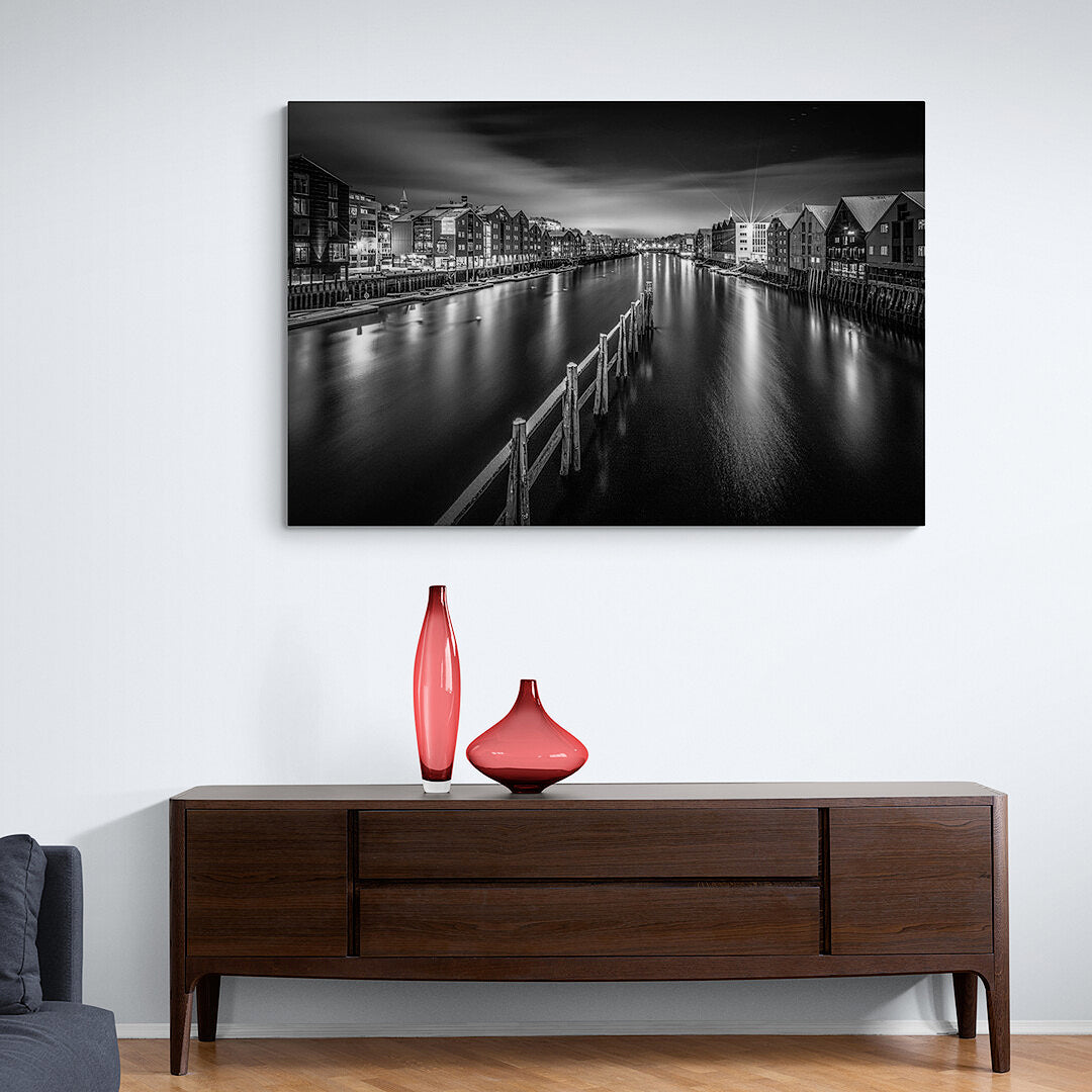 The Silver Night of Trondheim on Gallery Print quality (3 sizes)