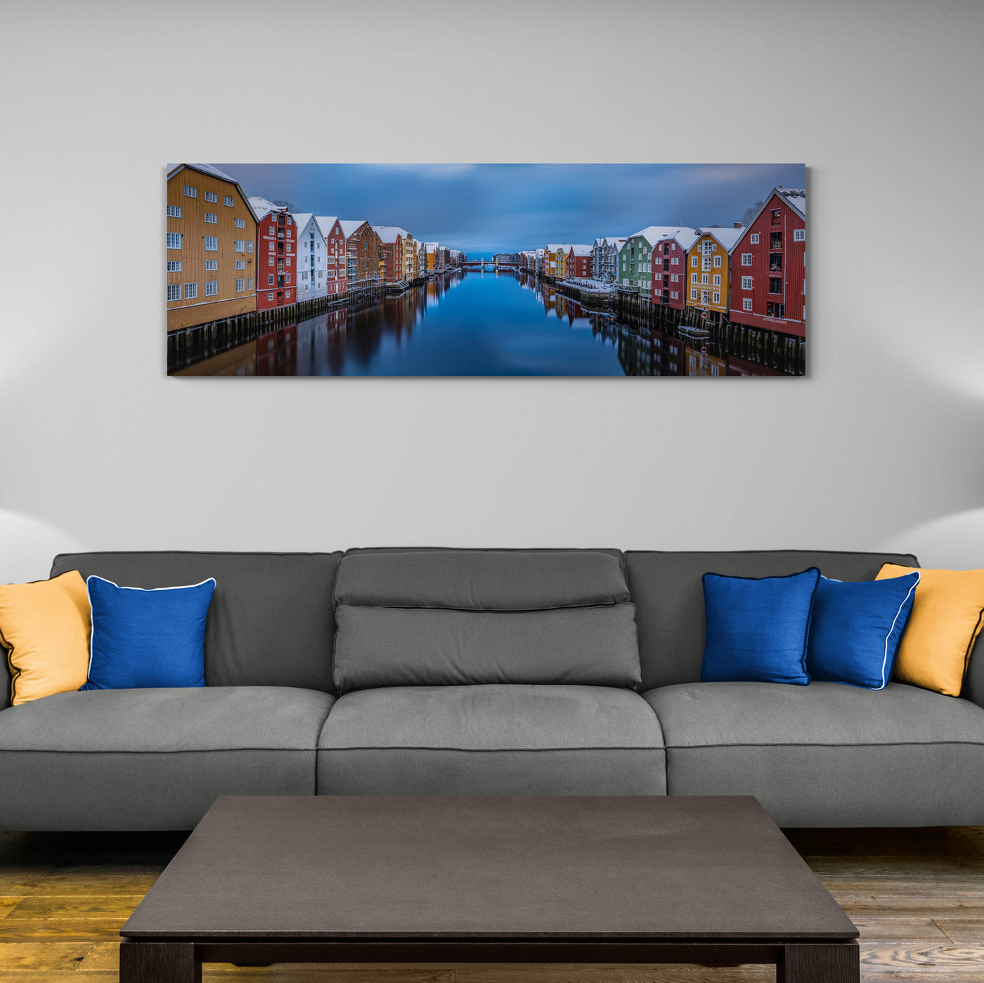 Trondheim Winter Panorama from Gamle Bybro