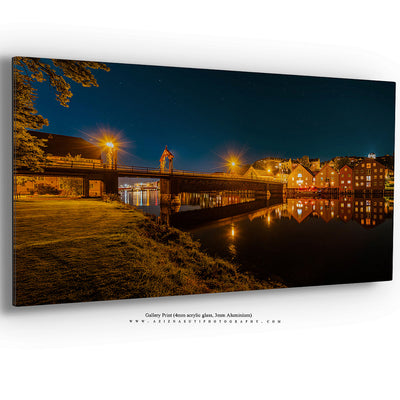 Trondheim Panorama Fra Gamle Bybro Til Festningen