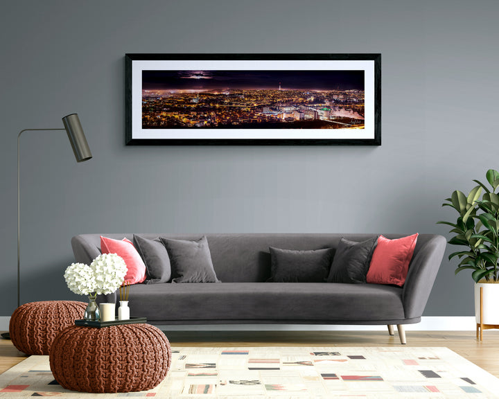 Trondheim Panorama from Utsikten framed 160X60  (Limited Edition) - AZIZ NASUTI ART GALLERY