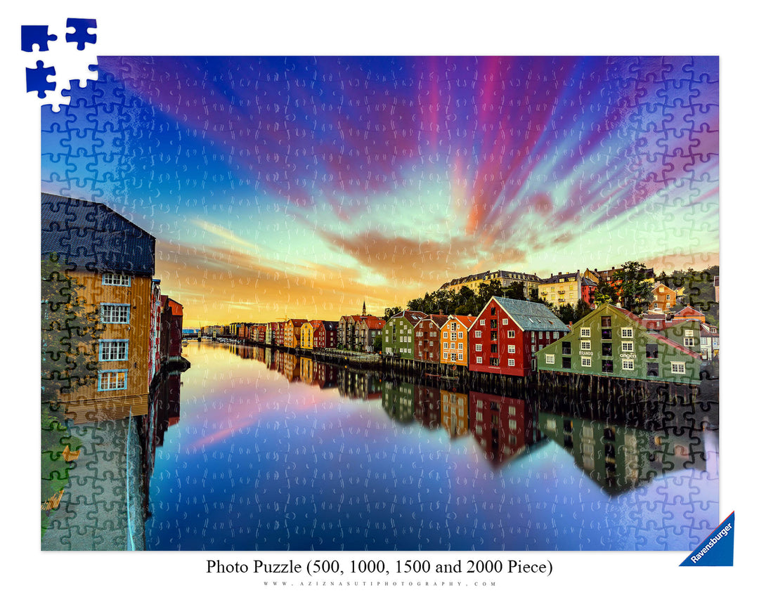 Dramatic Sky Over Trondheim (Photo Puzzle)