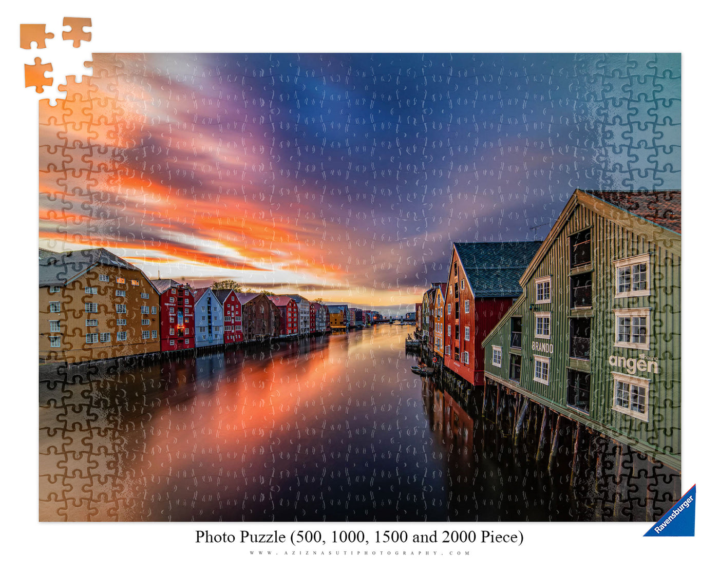 Nydelige farger i Trondheim (Photo Puzzle)
