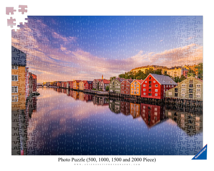 Vakre Trondheim i sommerstemning (Photo Puzzle)