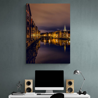 Trondheimsnatt With Calm Nidelva
