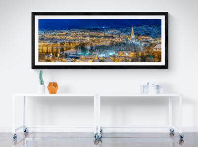 Trondheim Panorama In The Winter Time 160X60  (Limited Edition)