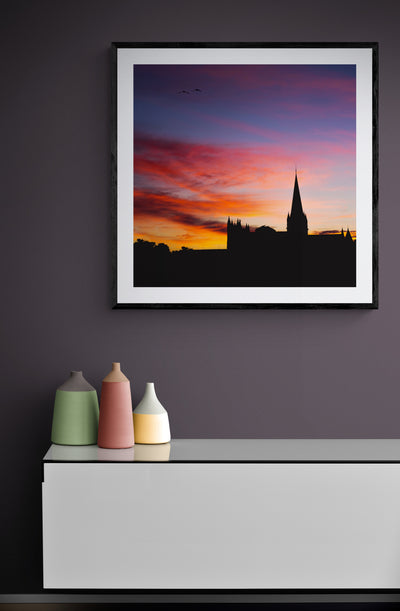 The Silhouette Of Nidarosdomen In Trondheim