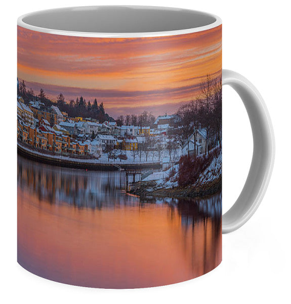Stunning February Sunset In Trondheim (Coffee Mug) - AZIZ NASUTI ART GALLERY