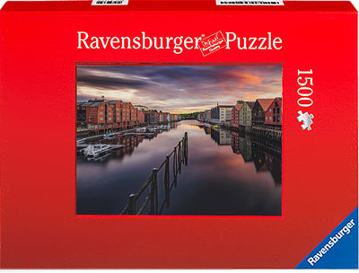Trondheim Summer Night From Bakke Bru (Photo Puzzle) - AZIZ NASUTI ART GALLERY