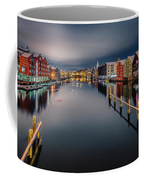 The Beauty Of Trondheim In The Winter Time  (Coffee Mug) - AZIZ NASUTI ART GALLERY