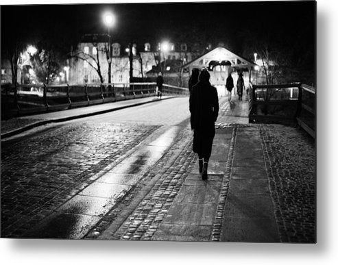Trondheim Night over Gamle bybro - AZIZ NASUTI ART GALLERY
