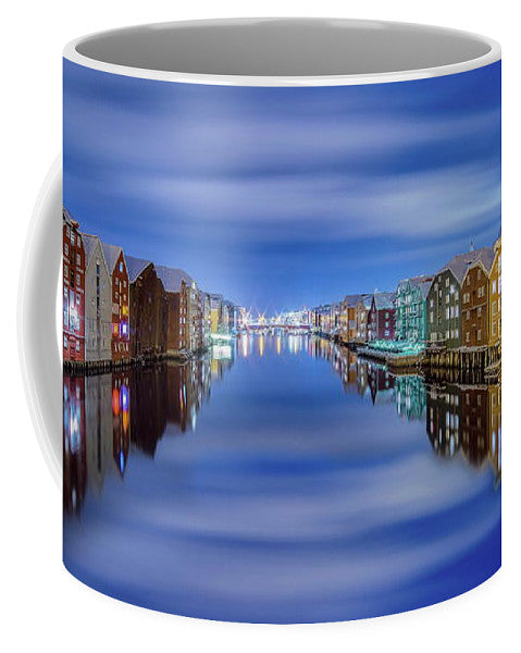 Trondheim Silky Winter Night (Coffee Mug) - AZIZ NASUTI ART GALLERY
