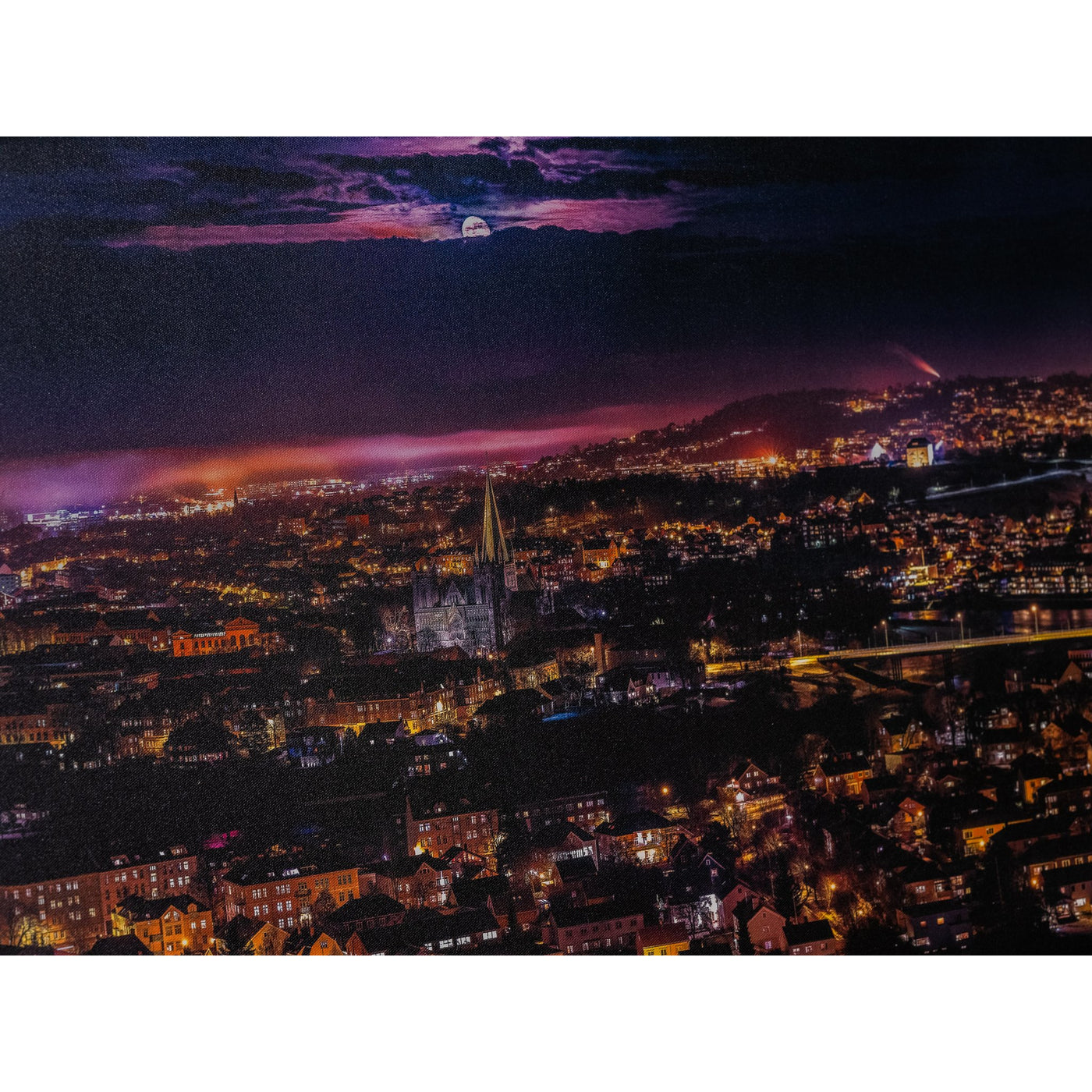 Trondheim Panorama from Utsikten (150X50 cm) - AZIZ NASUTI ART GALLERY