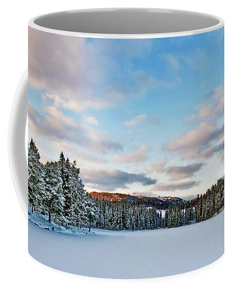 Winter in Baklidammen In Trondheim (Coffee Mug) - AZIZ NASUTI ART GALLERY
